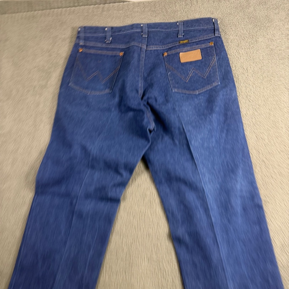 Wrangler Mens 13MWZ Cowboy Cut Original Fit Indigo Blue Jeans 36x32